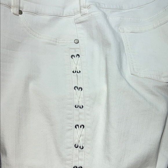 Torrid white‎ straight comfort Lace-Up Pants zs 20R - Picture 15 of 16